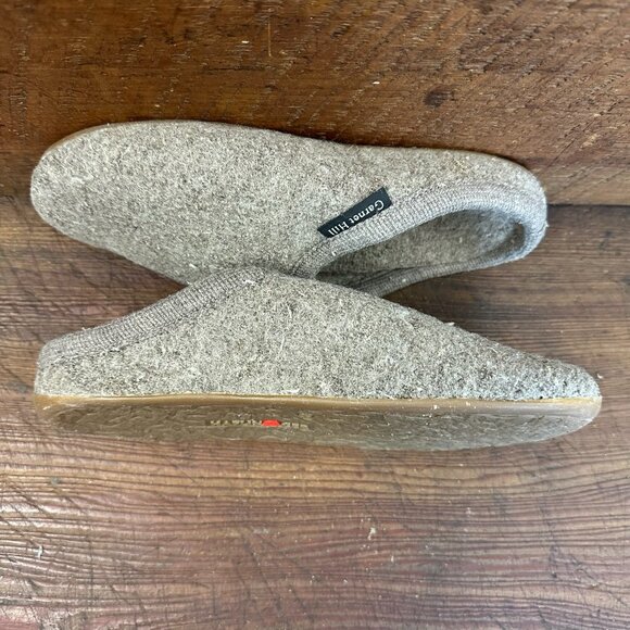 NWT Garnet Hill Grey Haflinger Boiled Wool Slippers 7 - Picture 6 of 12